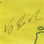 Vijay Singh Signed Masters 2007 Embroidered Flag JSA COA
