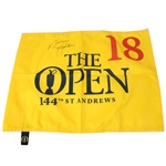Nick Faldo Signed 2015 Open Championship at St. Andrews Flag JSA COA
