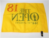Nick Faldo Signed 2015 Open Championship at St. Andrews Flag JSA COA