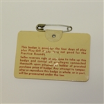 1970 Masters Tournament Badge - #16300 - Billy Casper Winner