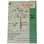 1969 Masters Tournament Spectator Guide - George Archer Winner