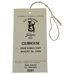 1994 US Amateur at TPC Sawgrass Final Round Ticket #0257 - Tiger Woods Winner
