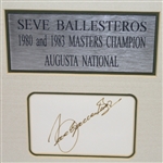 Seve Ballesteros Signed Cut with 8x10 Photo JSA COA