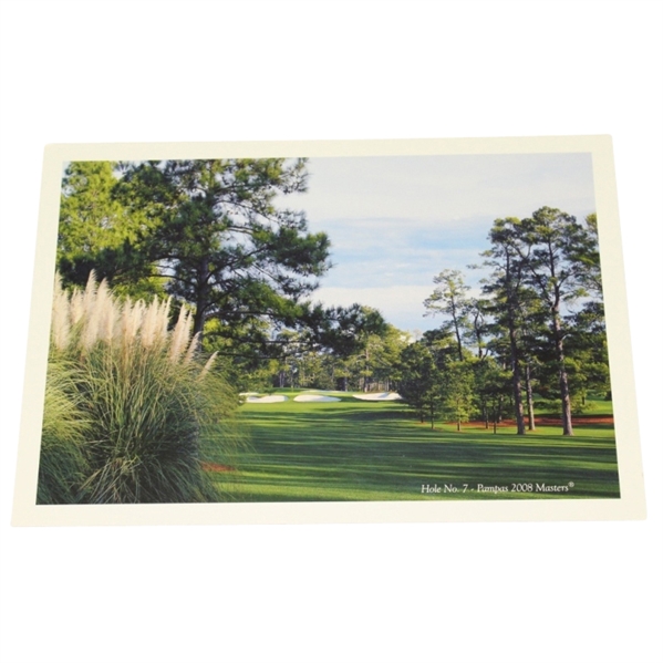 2008 Masters Lunch on Green Menu