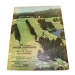 1952 US Amateur at Seattle CC Program with Americas Cup Match Sheet - Jack Westland Winner
