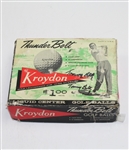 Lot of 14 Signed Tommy Bolt Kroydon and Torpedo Personal Model Golf Balls with Boxes 