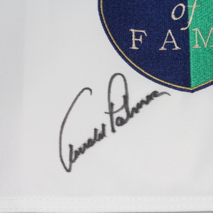 Drapeau British Open Signé Par Arnold Palmer - Pièce De Collection Golf Unique