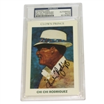 Chi Chi Rodriguez Signed Mueller Clown Prince LTD Ed Card #641 PSA 83180982