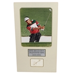 Seve Ballesteros Signed Cut with 8x10 Photo JSA COA