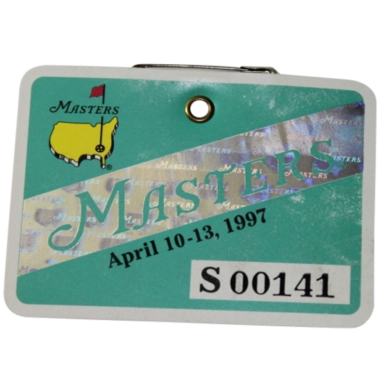 1997 Masters Tournament Badge - #S00141 - Tiger Woods Winner