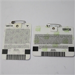 2004 & 2006 Masters Tournament Badges - Phil Mickelson Winner