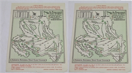 1955 Masters Thursday and Friday Pairing Sheets - Cary Middlecoff Winner