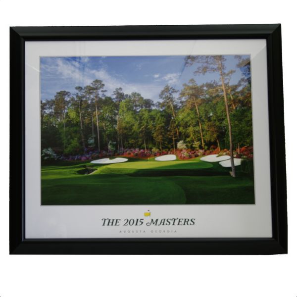 2015 Masters Commemorative Poster - Hole #13 Azalea - Framed 
