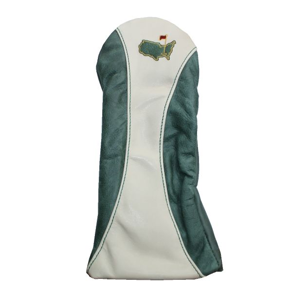 Augusta National Ltd Green and Cream Undated Leather Driver Head Cover