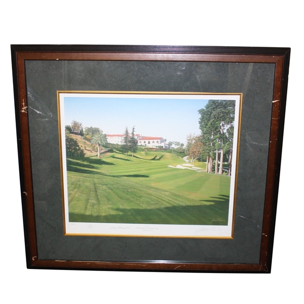 Steve Elkington Signed PGA Champ. Riviera 18th Hole Framed Baxter Print Ltd Ed 463/850 