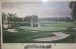 Steve Jones Signed 1996 US Open 16th Hole @ Oakland Hills Ltd Ed Hartough  Print 396/850