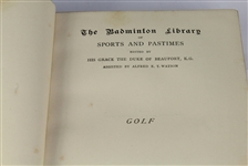 1890 Badminton Library Deluxe 1st Edition Book - Horace G. Hutchinson