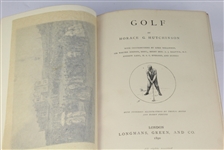1890 Badminton Library Deluxe 1st Edition Book - Horace G. Hutchinson