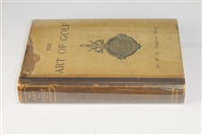 1887 'The Art of Golf' 1st Edition Book by Sir W. G. Simpson