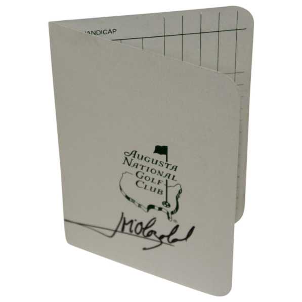 Jose Maria Olazabal Signed Augusta National Scorecard JSA ALOA
