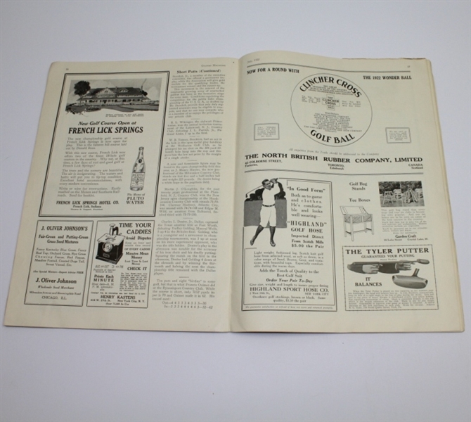 1922 Golfer's Magazine - July