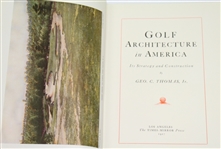 1927 Book 'Golf Architecture In America' by George C. Thomas Jr.