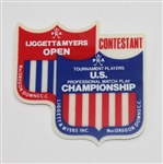 1973 PGA Doubleheader Pairing Sheet with Contestant Badge