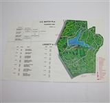 1973 PGA Doubleheader Pairing Sheet with Contestant Badge