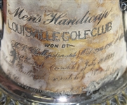 1900 Louisville Golf Club Men's Handicap Silver Plated Winner Trophy