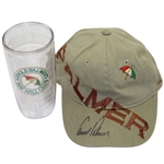 Arnold Palmer Signed Palmer Hat with Bay Hill Club Tervis Tumbler JSA COA