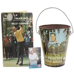 Billy Casper Lot of Practice Bucket, 1st Ed. Book Golf Shotmaking, and Card