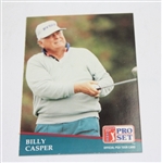 Billy Casper Lot of Practice Bucket, 1st Ed. Book 'Golf Shotmaking', and Card