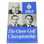 1968 British Open Program at Carnoustie - Gary Player Winner