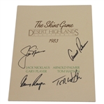 Nicklaus, Palmer, Player, and Watson Signed 1983 Skins Game Program - FIRST JSA COA