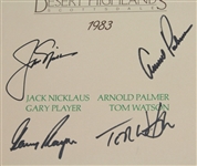 Nicklaus, Palmer, Player, and Watson Signed 1983 Skins Game Program - FIRST JSA COA