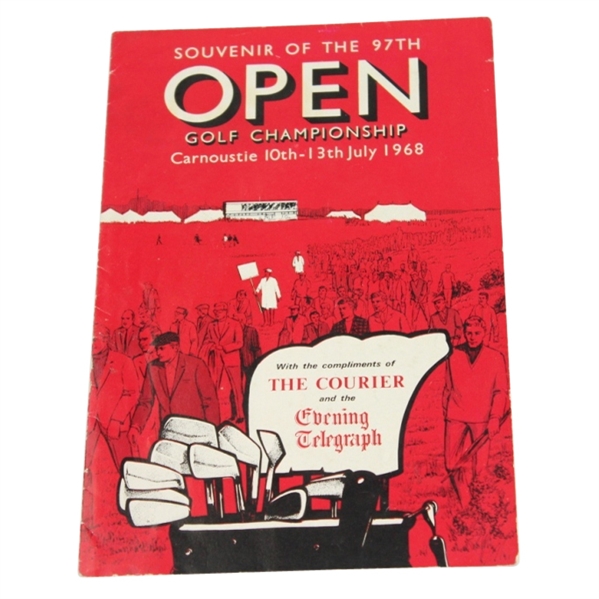 1968 British Open Souvenir Program at Carnoustie - Gary Player Winner