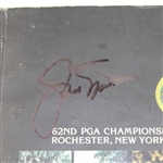 Jack Nicklaus Signed 1980 PGA Championship at Oak Hill Program JSA COA