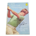 Jack Nicklaus & Tom Watson Signed 1978 British Open Program - NO JSA