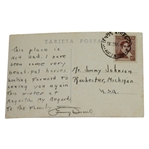 Jimmy Demaret Signed Sent 1941 Buenos Aires Postcard - Augusta Content JSA COA