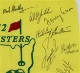 2012 Masters Flag Signed by 20 Winners - Nicklaus, Player, Mickelson, others JSA COA