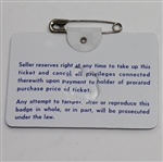 1966 Masters Tournament Badge - #21800 - Nicklaus Winner