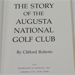 'The Story of the Augusta National Golf Club' - by Clifford Roberts - 1st Edition 1976