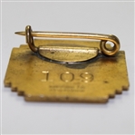 1937 US Open at Oakland Hills Contestant Badge #109 - Ralph Guldahl Winner
