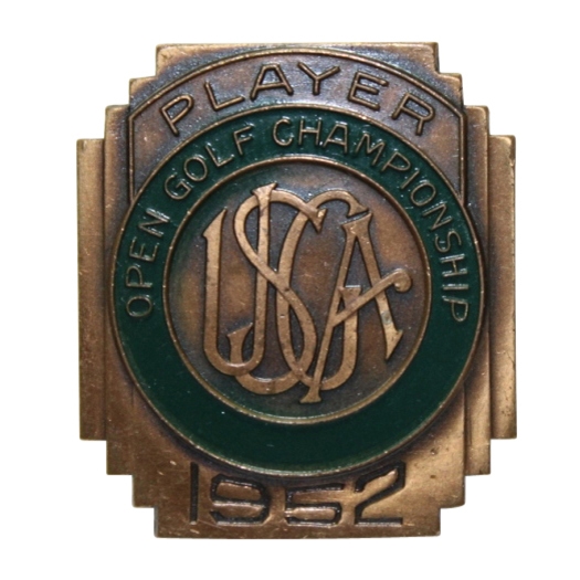 1952 US Open at Northwood CC (Dallas, Texas) Contestant Badge - Julius Boros Winner