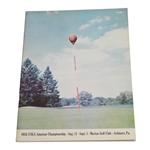 1966 US Amateur Championship at Merion GC Program - Gary Cowan Winner