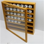1985-2016 US Open Logo Ball Set in Wood with Glass Display Case
