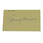  Hall of Famer Tommy Armour(D-1968)- Three Majors- Signed 3x5 Cut JSA COA