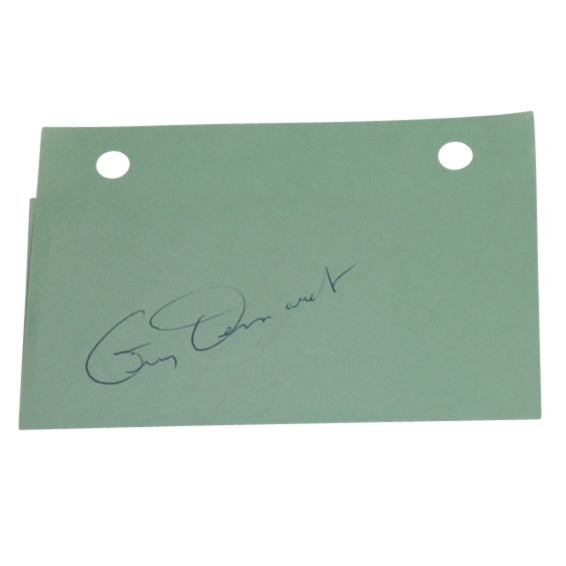 Jimmy Demaret(D-1983) Signed Cut Signature-3 Time Masters Champ- JSA COA