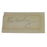 Ed Dudley(D-1963) Vintage Pencil Signed Cut & Wide World Wire Photo-First Pro Augusta National