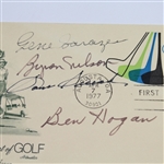 Sarazen, Snead, Nelson, and Hogan Signed 4/7/1977 FDC JSA COA